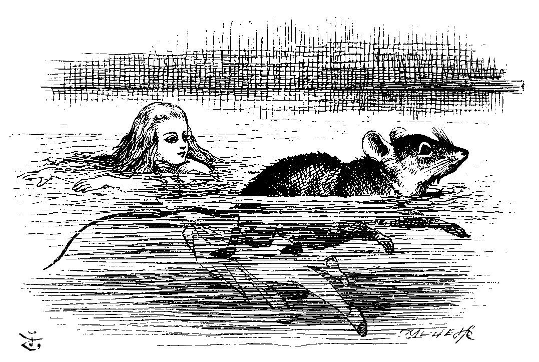 Alice with Mouse in pool