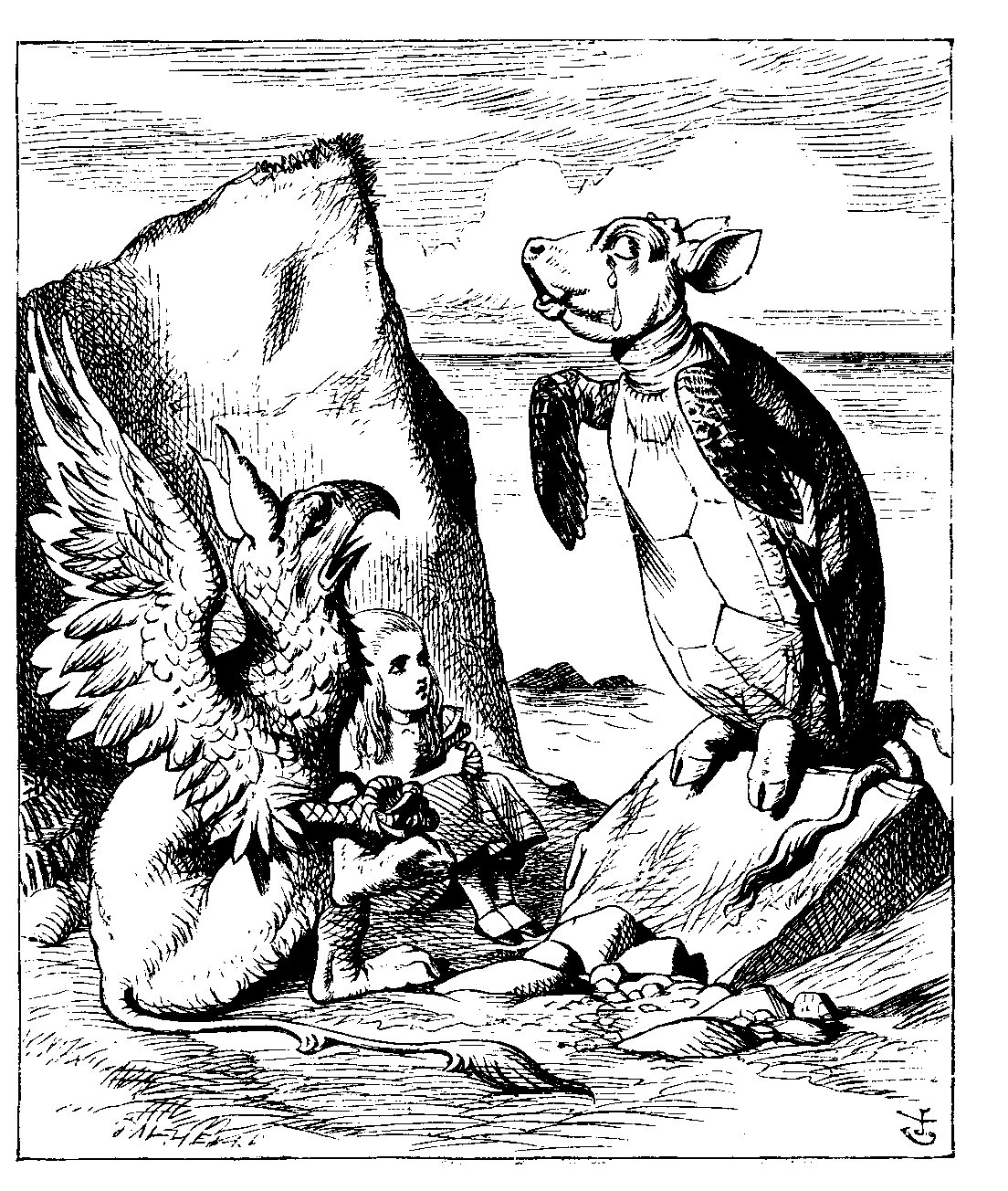 AliceCMock Turtle and Gryphon